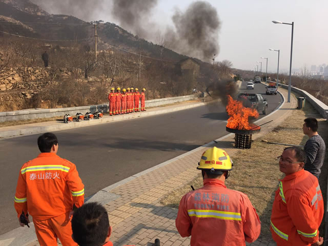 全发国际app科技承建的“泰山大规模火灾预警监控系统”装置调试完毕